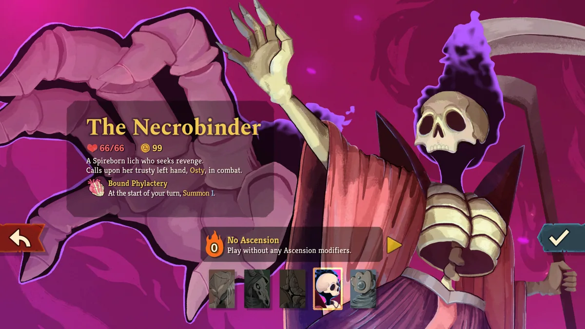 A full hand of cards in Slay the Spire 2