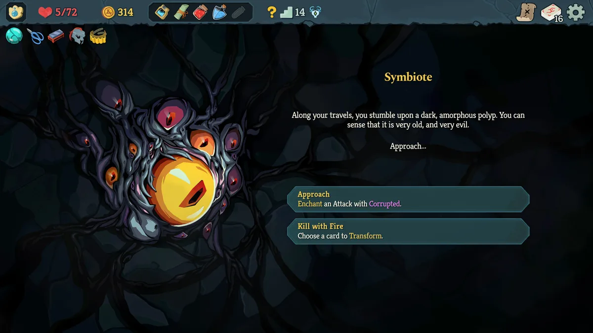 A mysterious event encounter in Slay the Spire 2